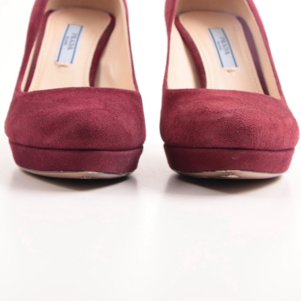PRADA | Platform Suede Pumps - Picture 6 of 7